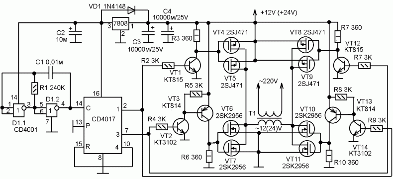 Преобразователь напряжения своими руками: как сделать инвертор (повышающий и понижающий) с 12В на 220В для различных нужд?