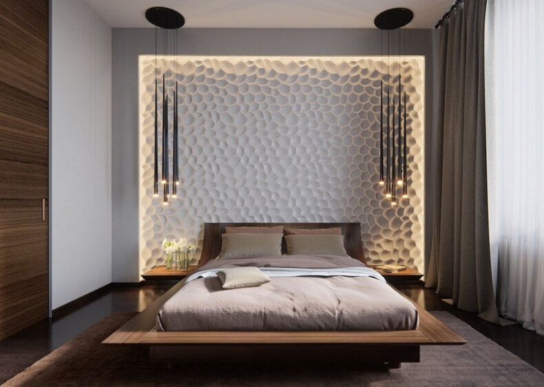 Как правильно поставить кровать в спальне любой площади