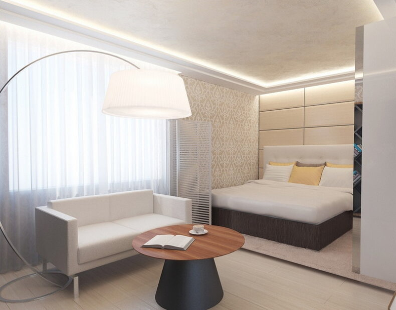 Как правильно поставить кровать в спальне любой площади