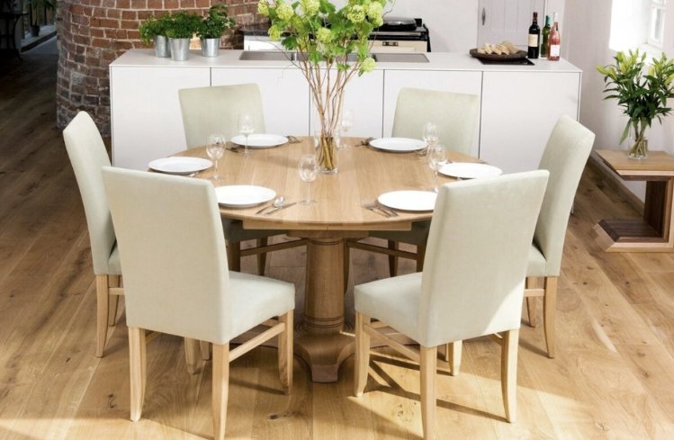 Стандартные формы и размеры обеденных кухонных столов - как выбрать подходящий