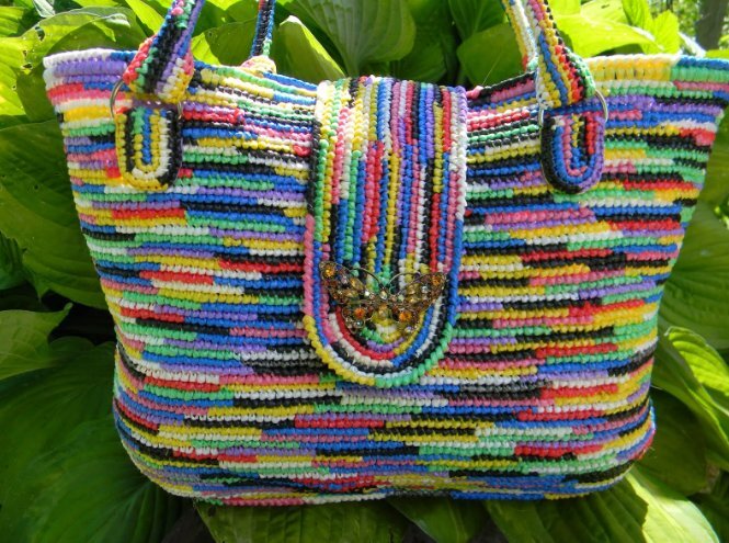 Вязаные сумки своими руками крючком - простые мастер-классы со схемами и описаниями для начинающих