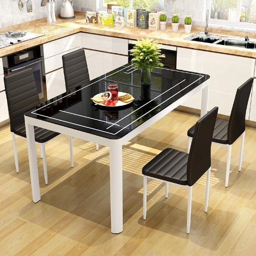 Стандартные формы и размеры обеденных кухонных столов - как выбрать подходящий