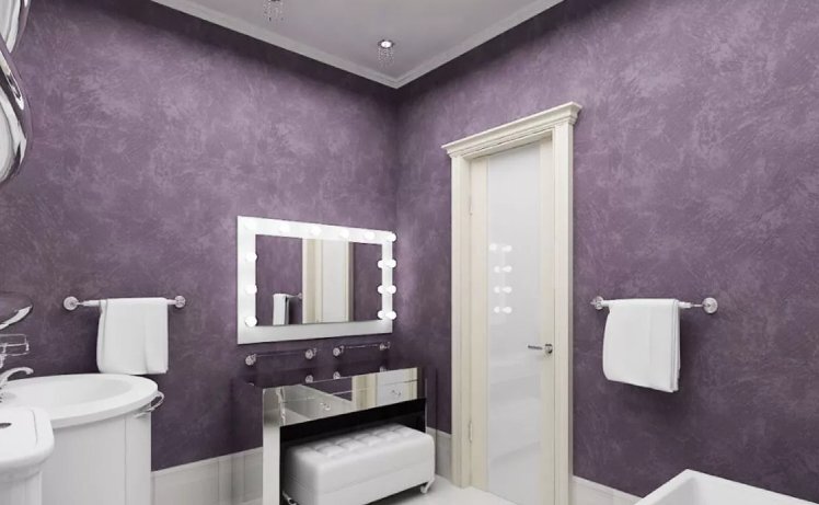 Можно ли применять декоративную штукатурку для отделки стен ванной комнаты и туалета - рекомендации по выбору и нанесению