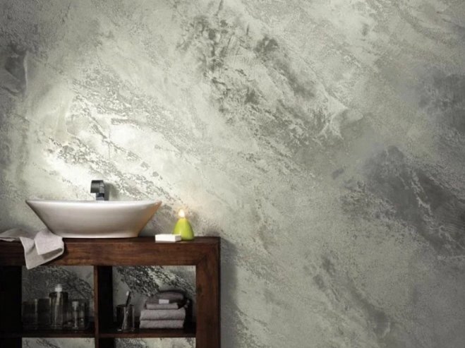 Можно ли применять декоративную штукатурку для отделки стен ванной комнаты и туалета - рекомендации по выбору и нанесению