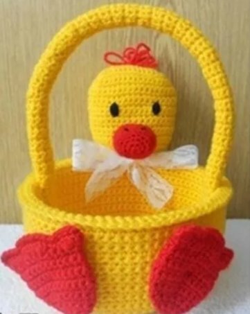 Как связать корзинку из трикотажной пряжи крючком - простой мастер-класс для начинающих