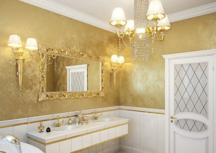 Можно ли применять декоративную штукатурку для отделки стен ванной комнаты и туалета - рекомендации по выбору и нанесению