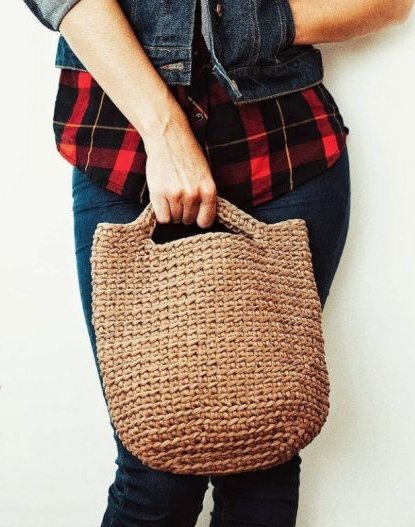 Вязаные сумки своими руками крючком - простые мастер-классы со схемами и описаниями для начинающих