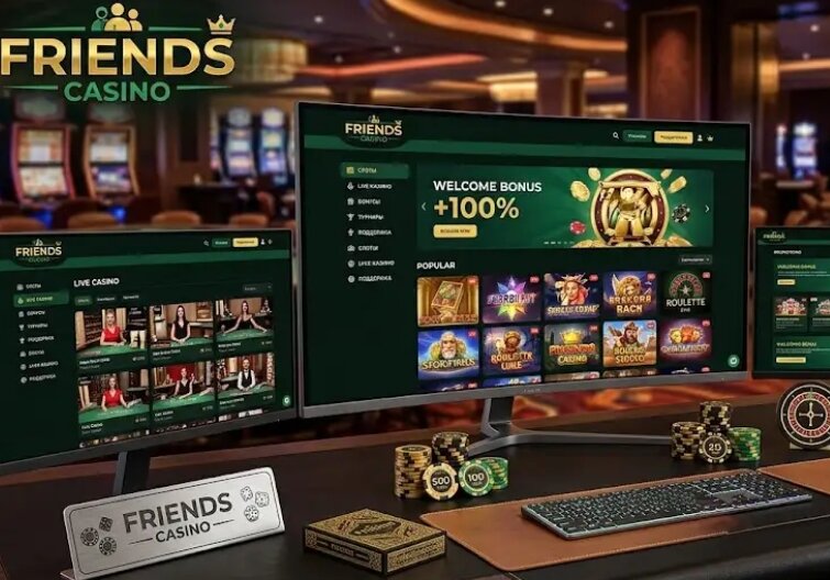Онлайн клуб Friends Casino: обзор основных разделов